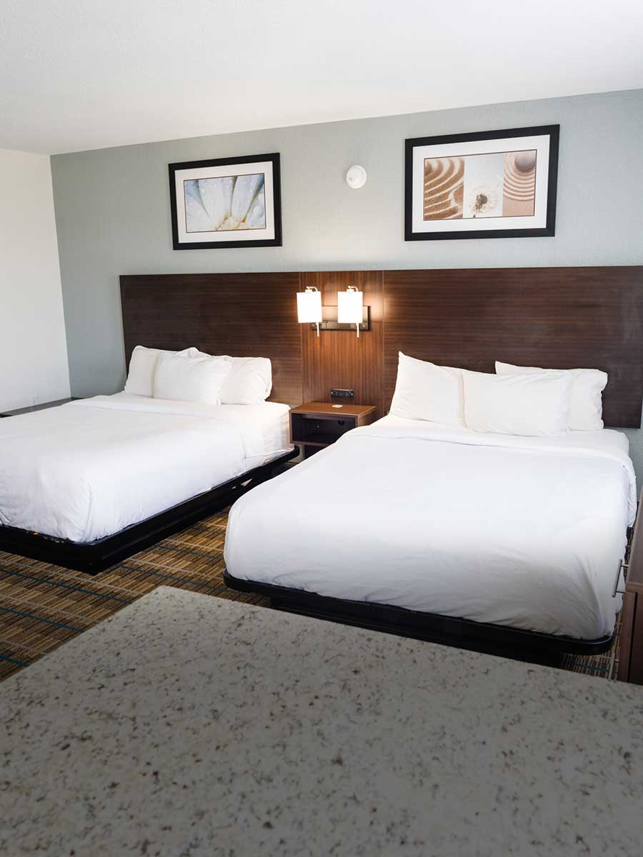 2 Double Beds Suite with a fully equipped kitchen at Mainstay Suites Knoxville Airport