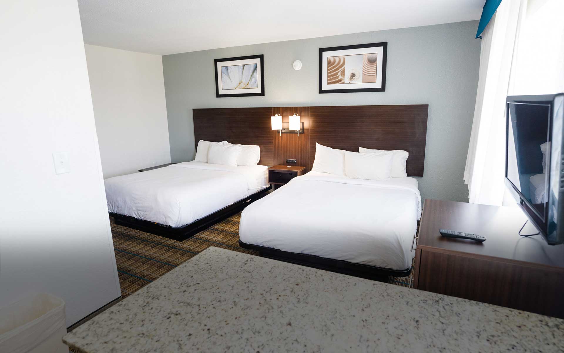1 Queen Bed 1 Bedroom Suite with fully equipped kitchen at Mainstay Suites Knoxville Airport